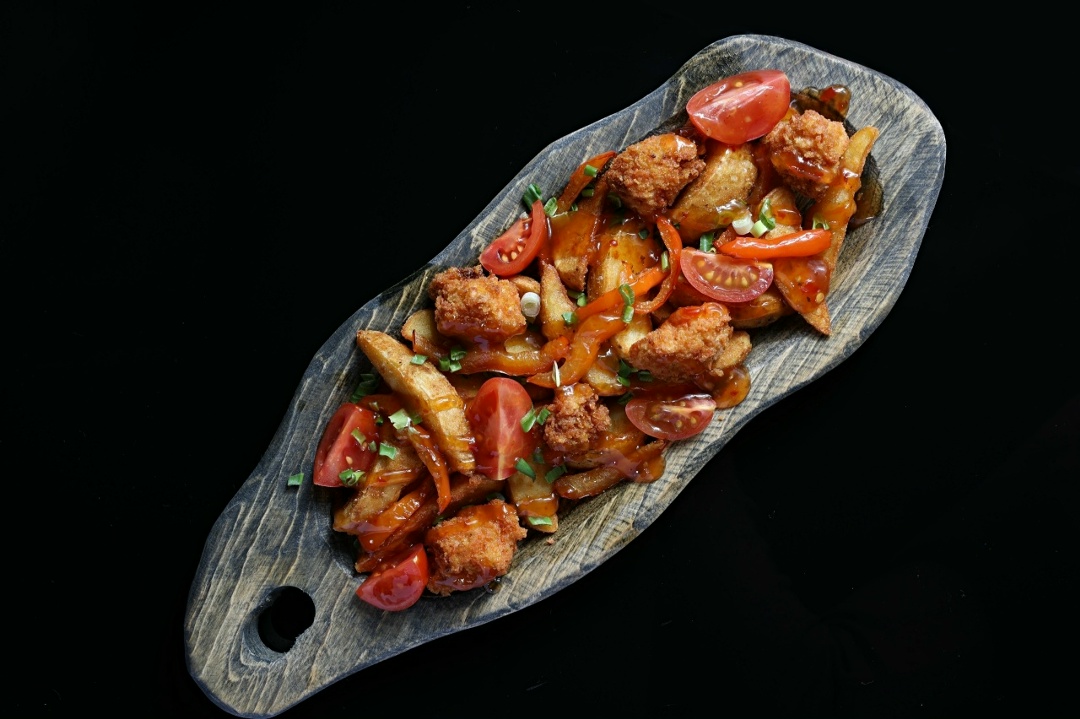 Картофель с курицей